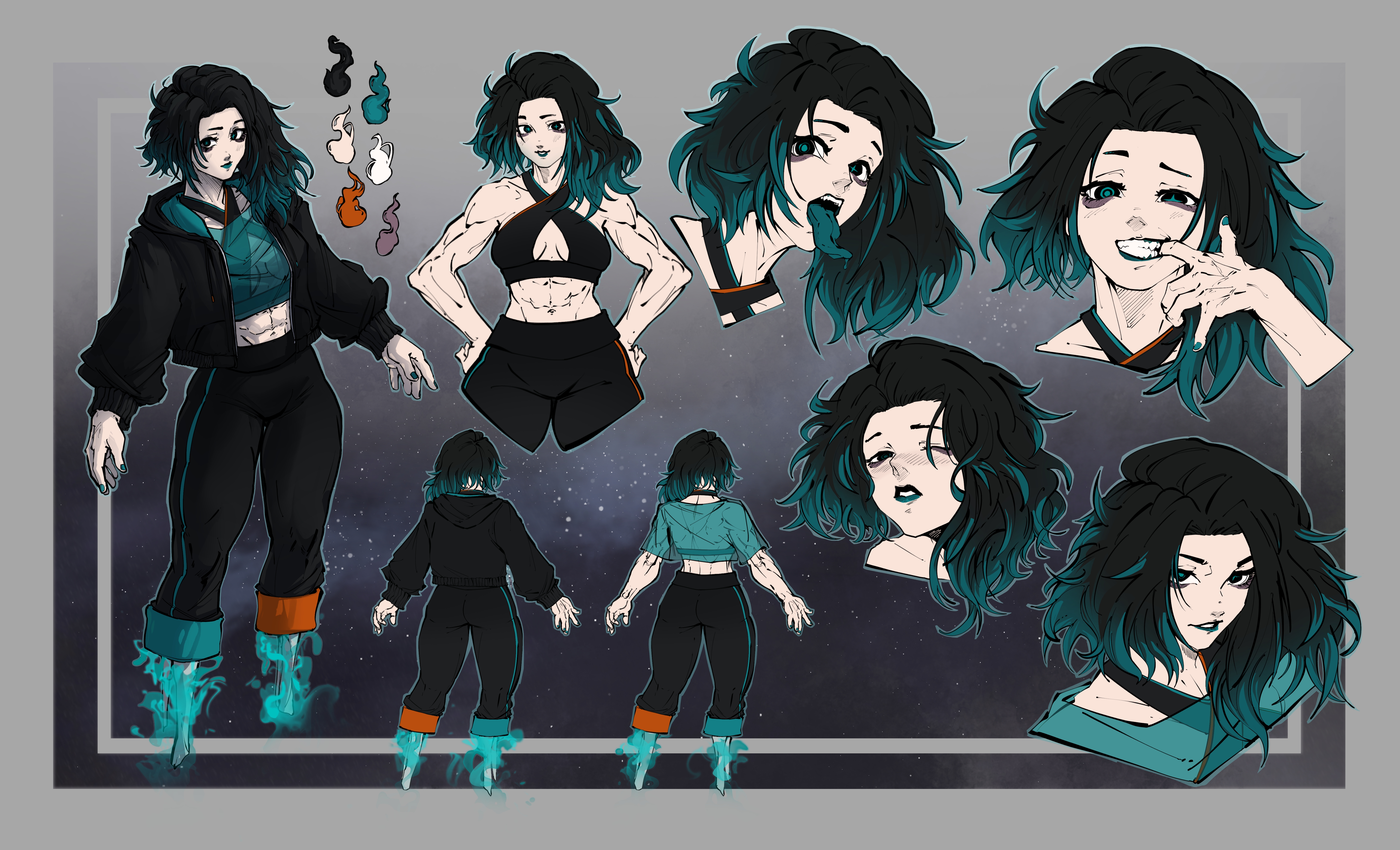 Commissioned design sheet for Anon